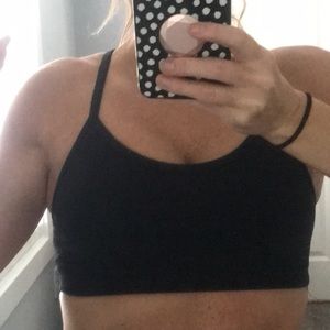 Lululemon black Y bra, size 2..  pre loved
